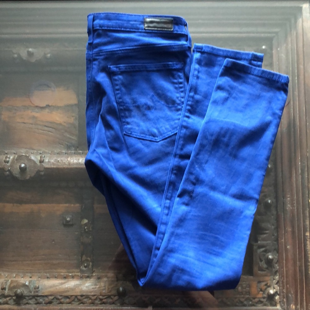Adriano Golschmied AG Royal Blue Pants Prima Cigarette Leg